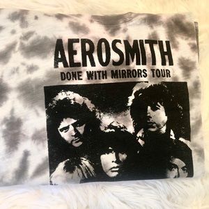 Aerosmith tie dye oversized tee NWT